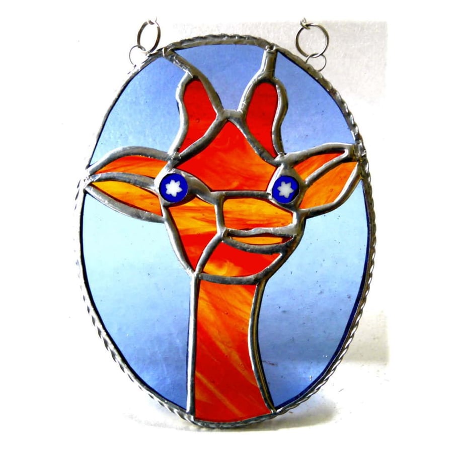 Giraffe Suncatcher Stained Glass 010
