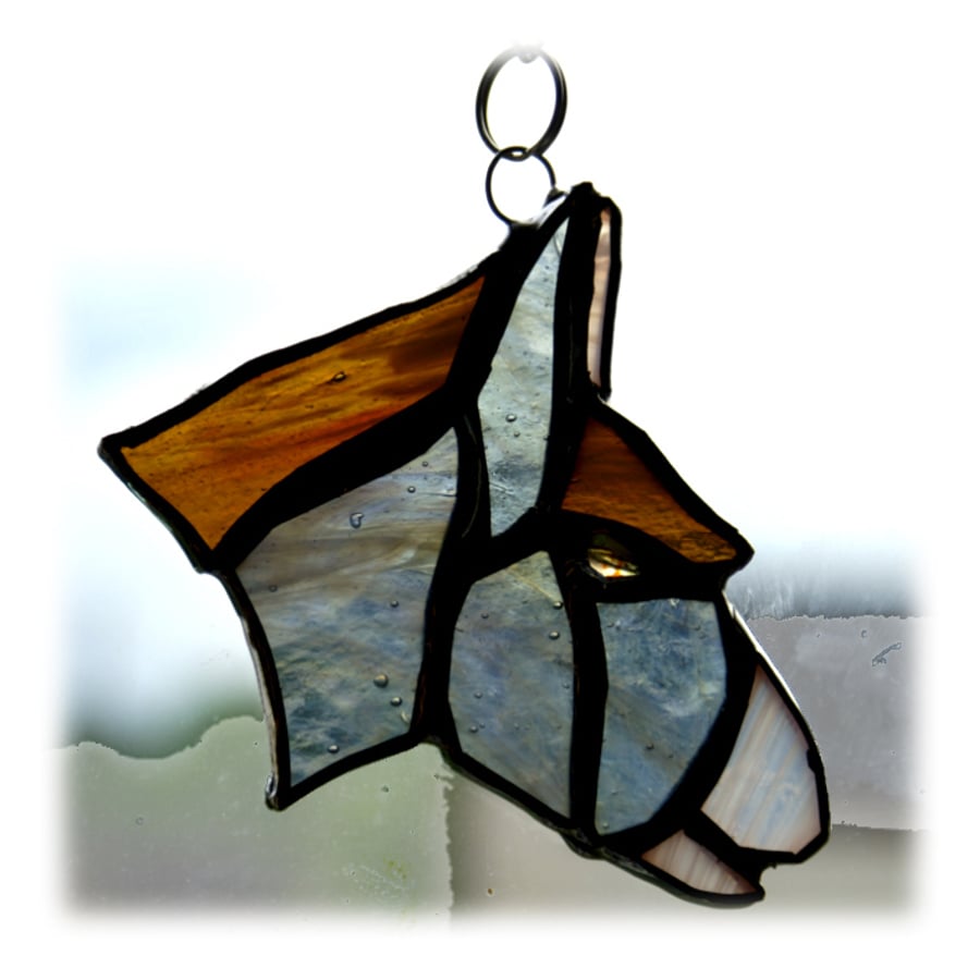 Donkey Stained Glass Handmade Mule Head