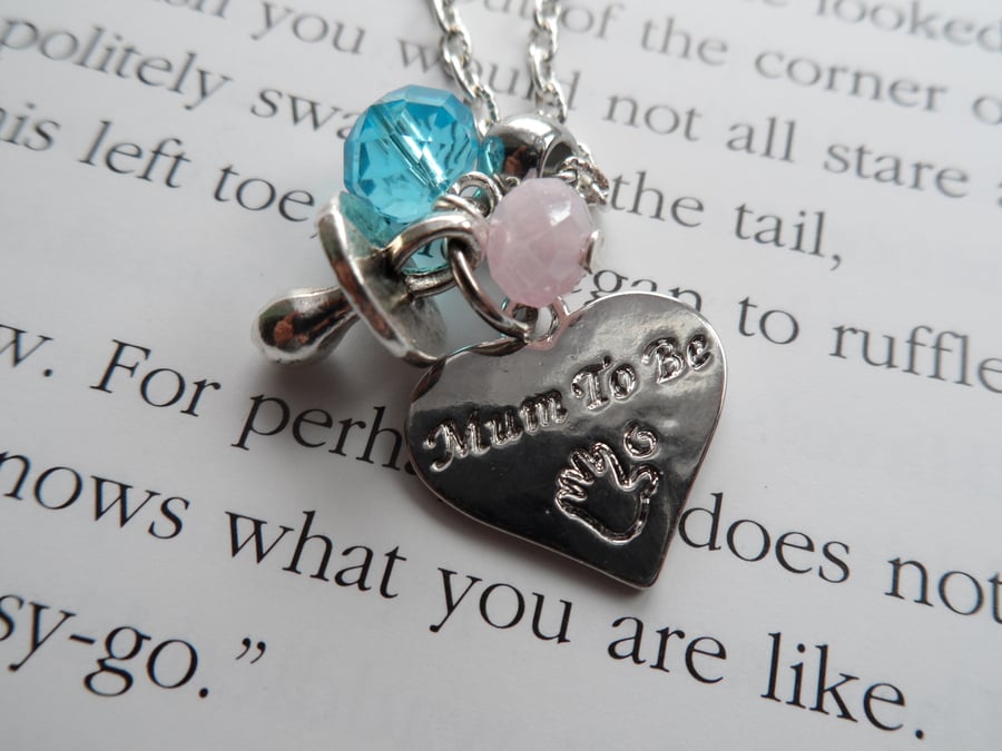 Mum to be necklace,pregnancy,baby shower,maternity...