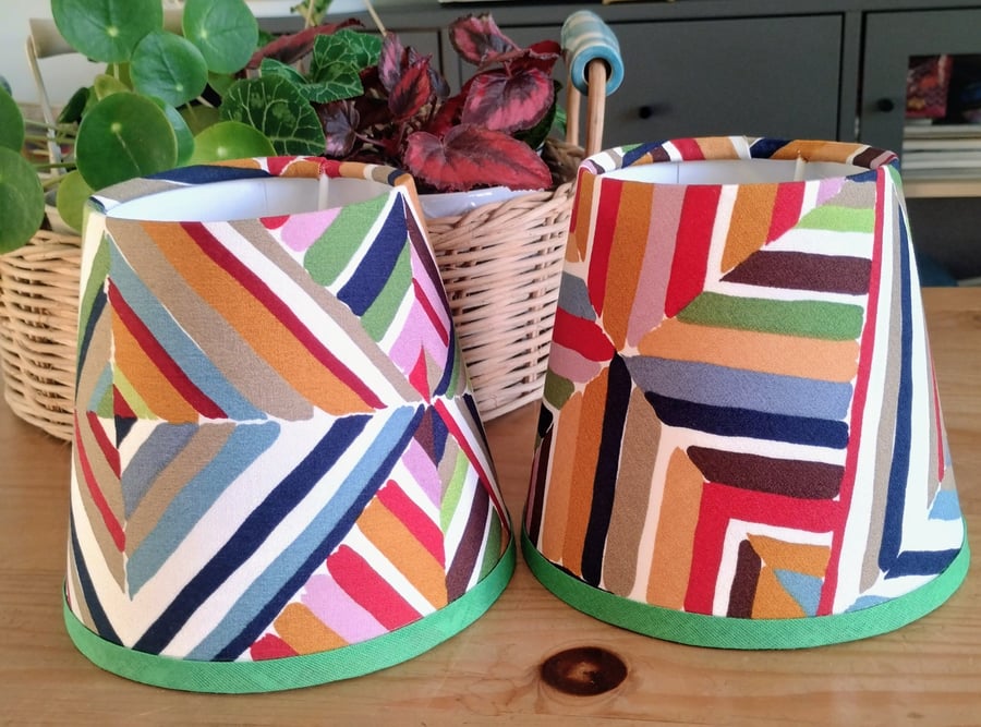 Harvest Market Pendant Empire Lampshades X 2