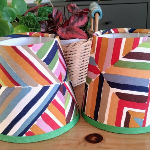 Harvest Market Pendant Empire Lampshades X 2