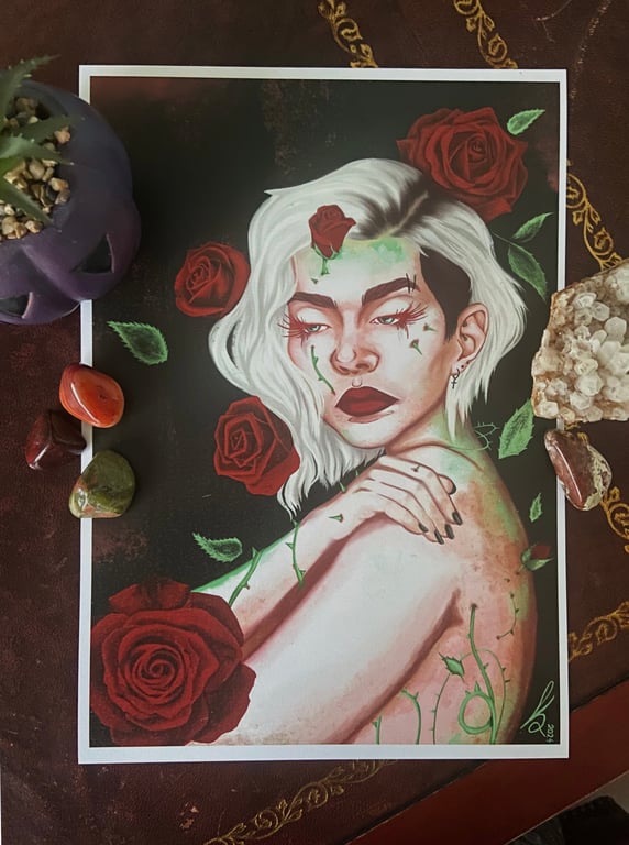 It’s all coming up roses art print