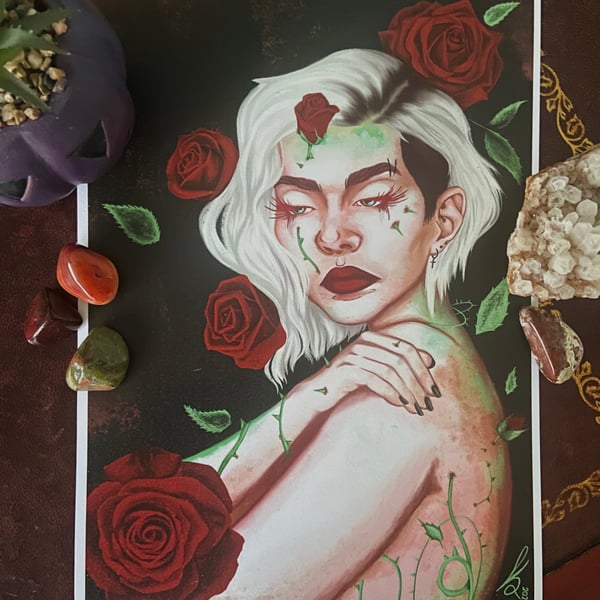It’s all coming up roses art print