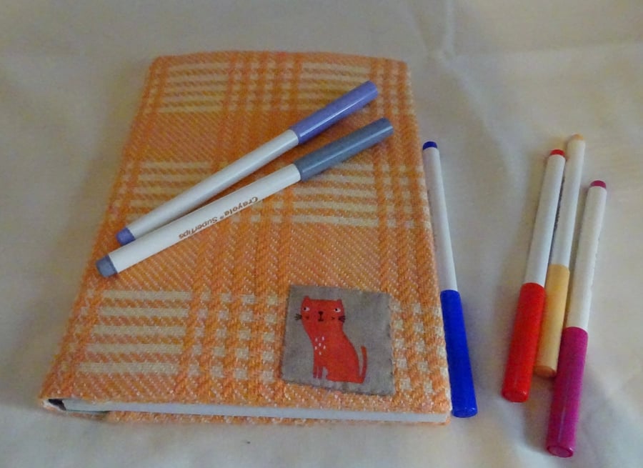 Handwoven covered A5 journal 
