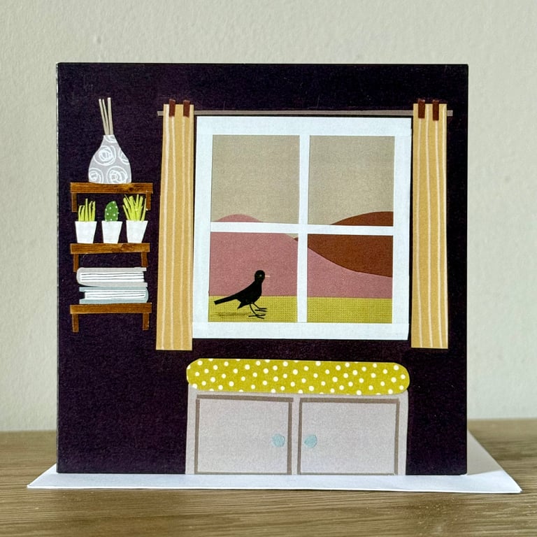 Blank Blackbird Card, Claire Kirkpatrick 