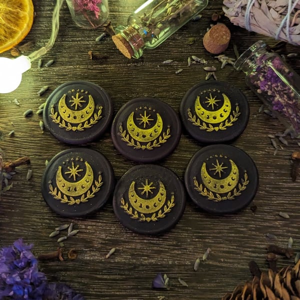 Moon Design Scented Wax Melt Coins