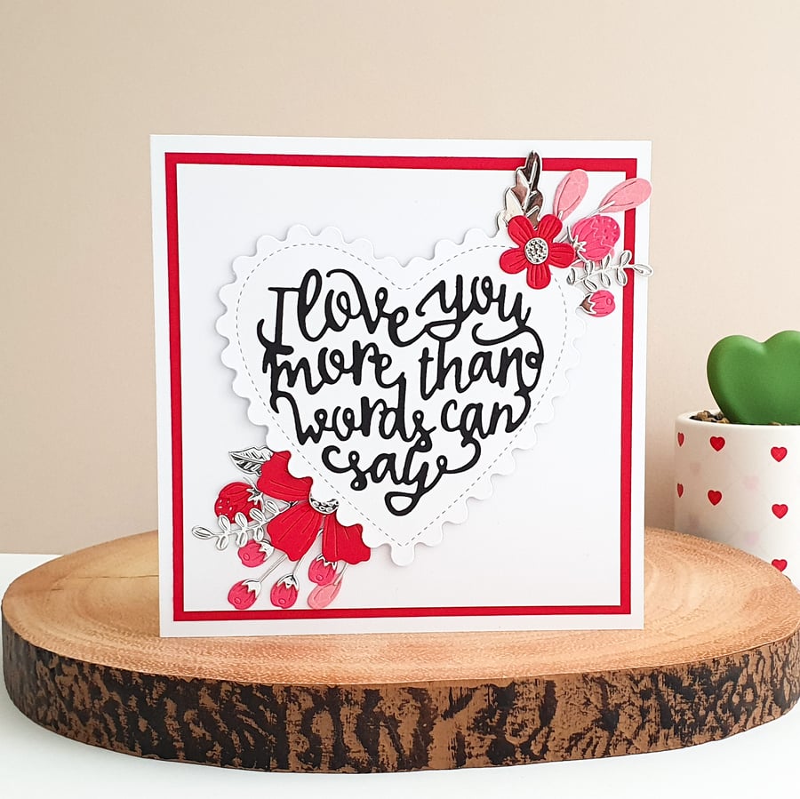 I Love You Card - Love, Anniversary, Valentine’s Day or Just Because