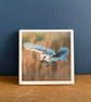 Hunting Barn Owl Ceramic Coaster 