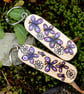 Butterfly Garden. Pyrography key ring. - Image 3
