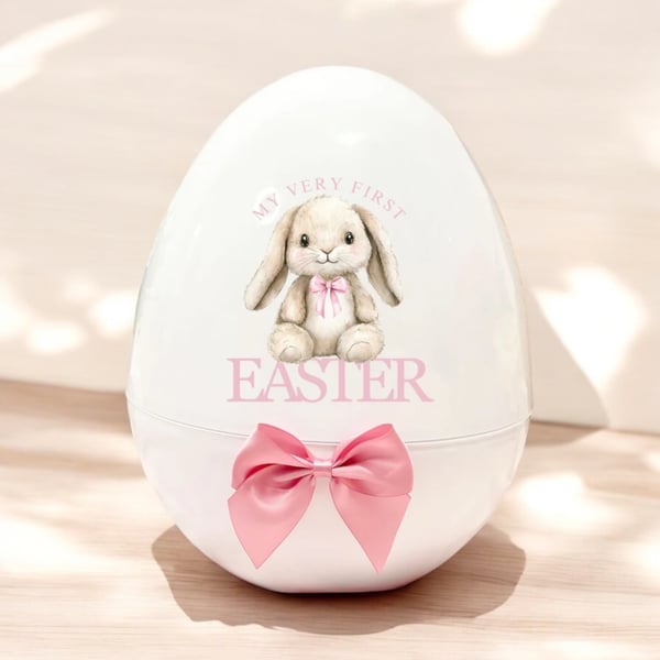 My first Easter Jumbo fillable Personalised Egg 