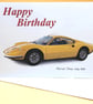 Ferrari 246 Dino 1971- Birthday, Anniversary, Retirement or Plain Card
