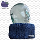 Fuzzy Peacock Snuggly Snood - with customisable name tag!