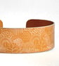 Forest pattern aluminium cuff yellow - second