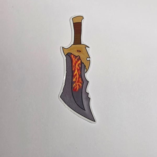 Blades of Chaos Sticker, God of war Laptop Decal Video Game Accessories