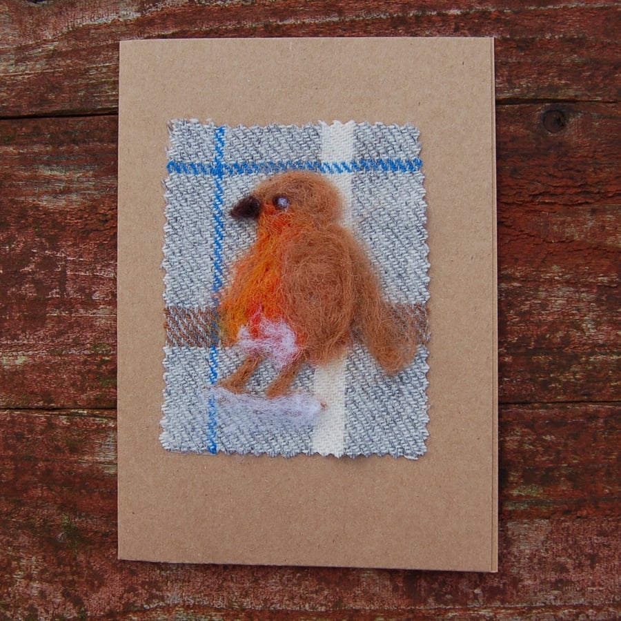 Robin greetings card, birthday card, Sympathy card, thank you card