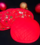 Christmas Quilted Coasters Set of 4 Heat Resistant - Image 2