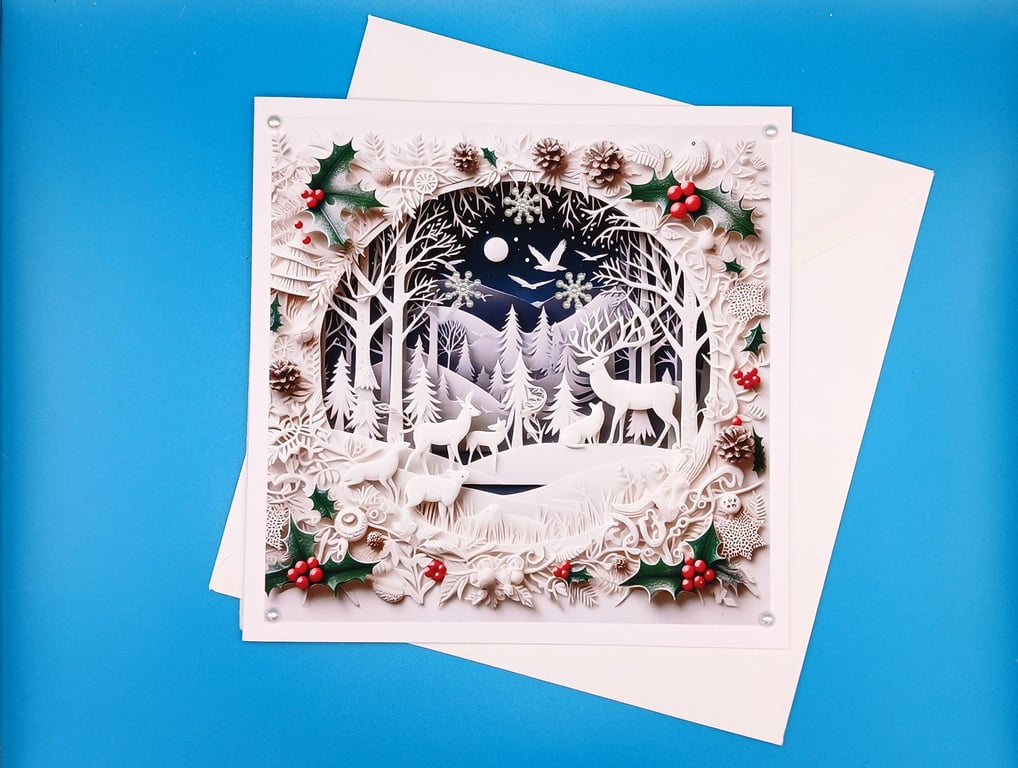 Large Christmas Card, Parents, Wife, Husband, Brother, Sister