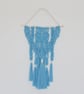  Butterfly Macrame Wall Hanging Handmade Cornflower Blue - Image 2