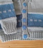 Handmade baby cardigan and hat set. - Image 2