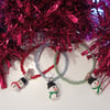 Retro Christmas themed snowman charm bracelet ONE SUPPLIED