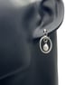 Oval Hoop Pearl Earrings- Handmade, Sterling Silver - Image 2