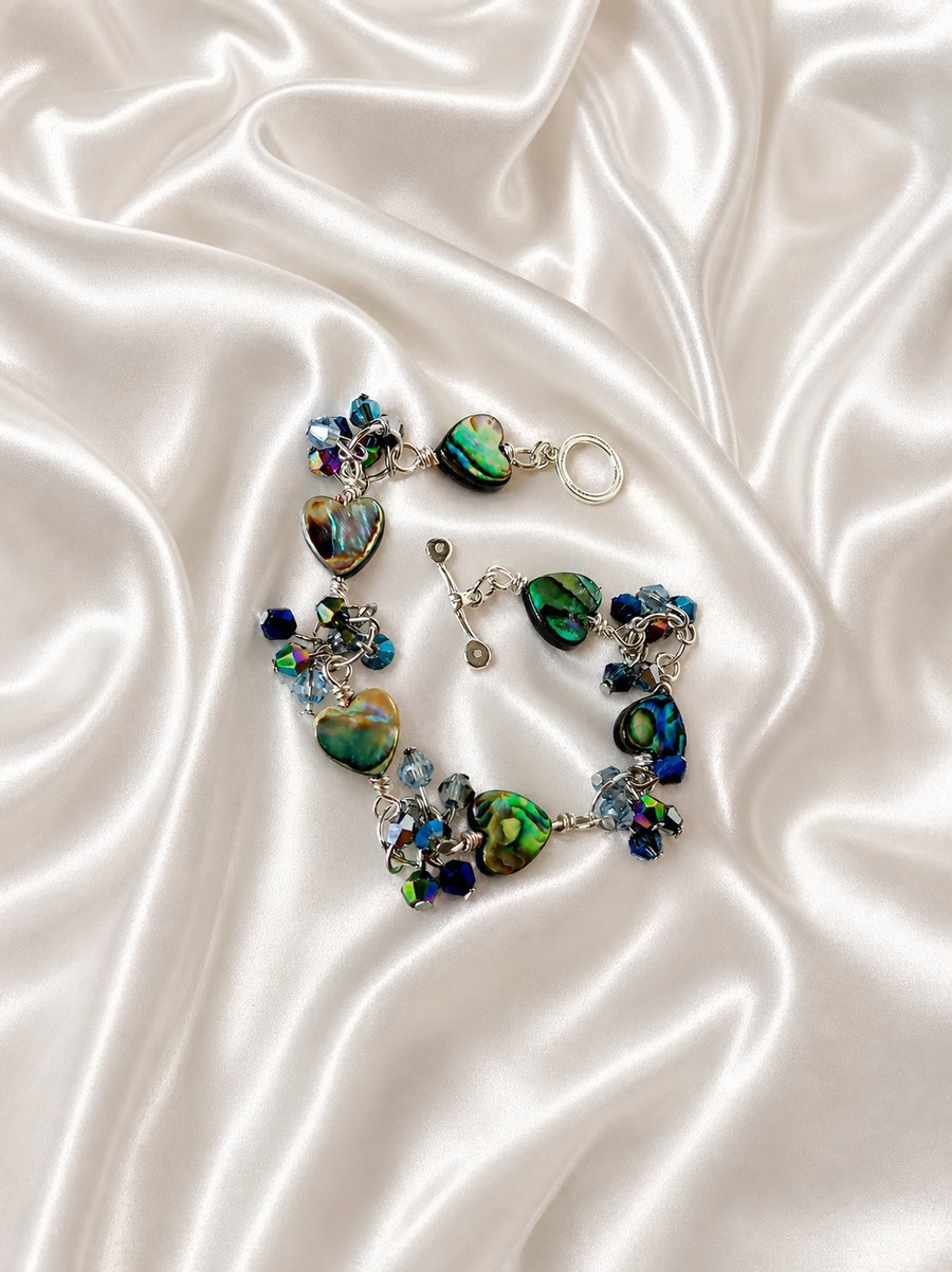 Abalone & Crystal Bracelet