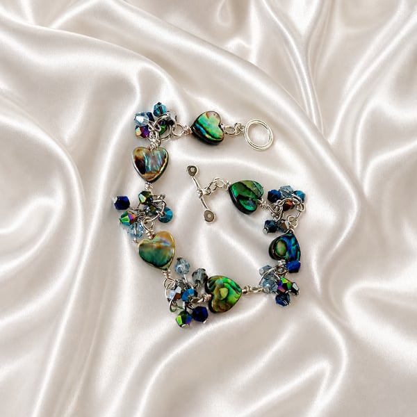 Abalone & Crystal Bracelet