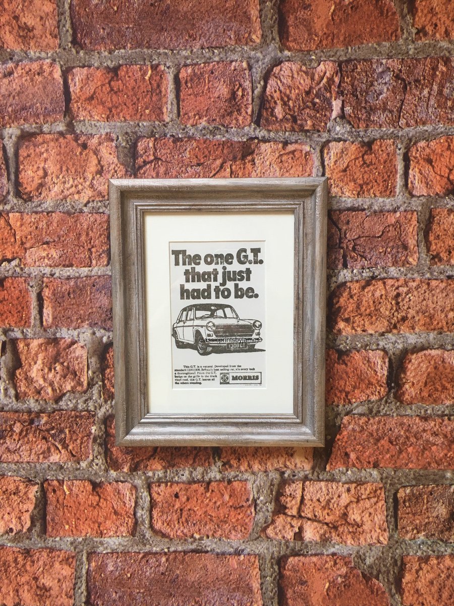 Morris 1300 GT framed print 