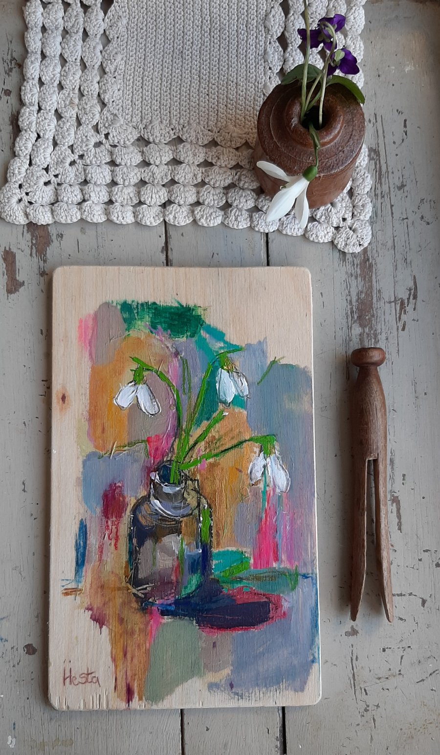 Still life flower painting 