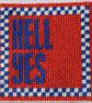 HELL YES Needlepoint Pattern – Digital Tapestry Chart PDF - Image 1