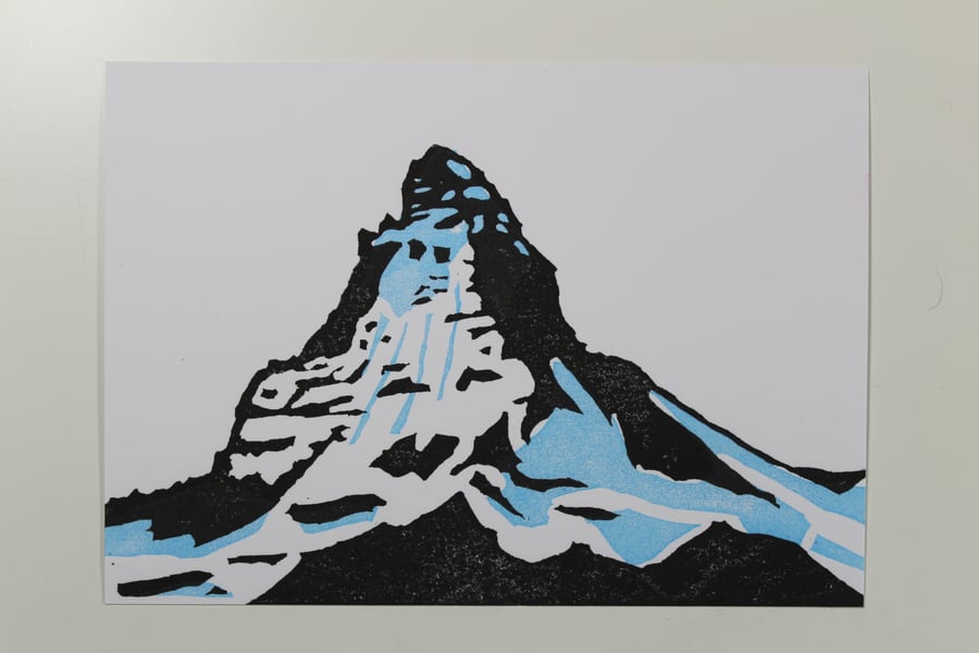 Matterhorn Lino Print Limited Edition