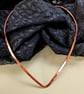 V Shape Rigid Copper Torc Collar Bib Necklace in 3 Sizes - Image 5