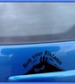 Keep Your Distance Monster – Vinyl Car Decal - Bumper Sticker 