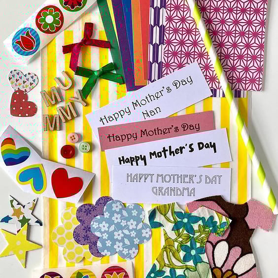 Mother's Day Card Making Kit - Plastic Free Craft