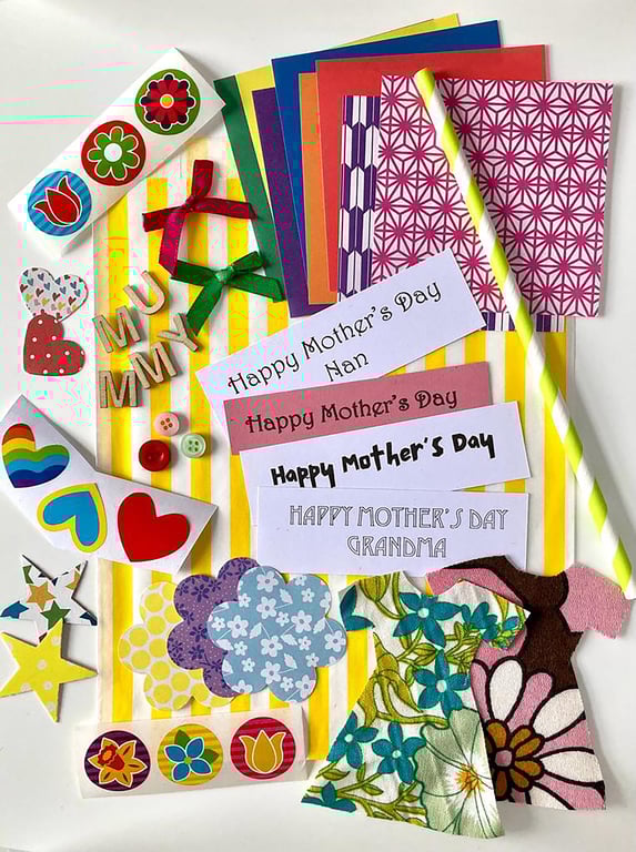 Mother's Day Card Making Kit - Plastic Free Craft