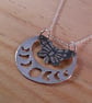 Sterling Silver Moon Moth Necklace (SKU060525) - Image 7