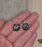 Pressed Cow Parsley Flower Resin Earrings, 304 Stainless Steel, Made in Scotland - Image 3
