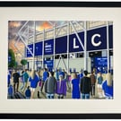 Leicester C. K Power Framed Football Stadium Art Print 20" x 16" Frame Size
