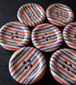 30mm (48L) 1 & 2 10" polyester stripe buttons in two colours - Image 3