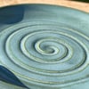 Wheel Thrown Stoneware Swirly Spoon Rest