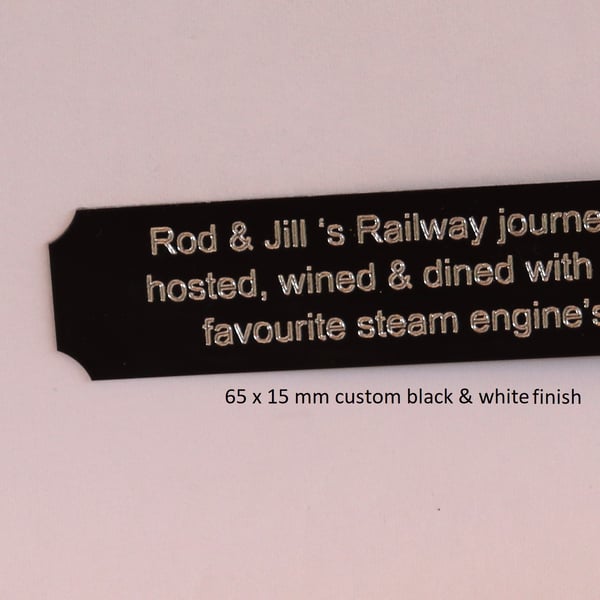 Personalised Engraved plate for your close encounter