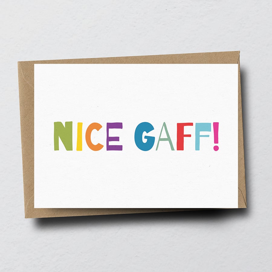 Nice Gaff - New Home Greeting Card