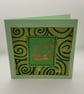 Handmade Bronze Fox Card
