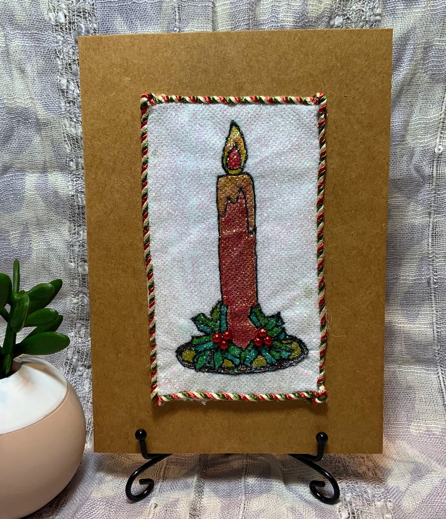      Perfectly Imperfect Festive Candle - Chirstmas Card