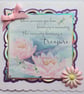 Sympathy Handmade Card Water Lilies Lily Treasured Memories - Image 1