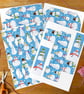 Christmas Gift Box Making Kit – Colourful Snowmen - Image 6