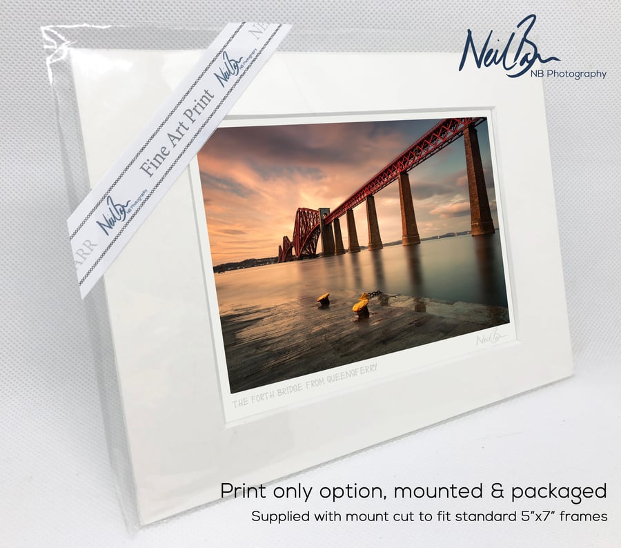 The Forth Bridge Queensferry Scotland - A6 (7"x 5") Unframed Print