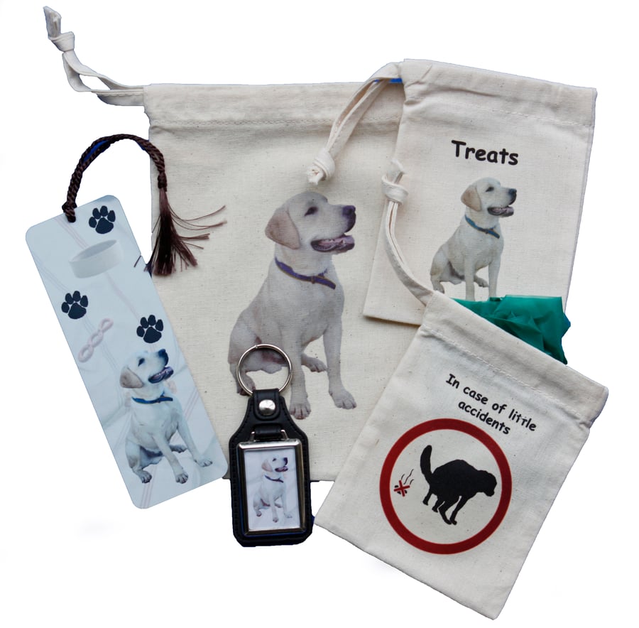 Labrador Dog Owners Gift Set with 5 different Labrador goodies
