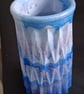 Handmade epoxy resin bud vase