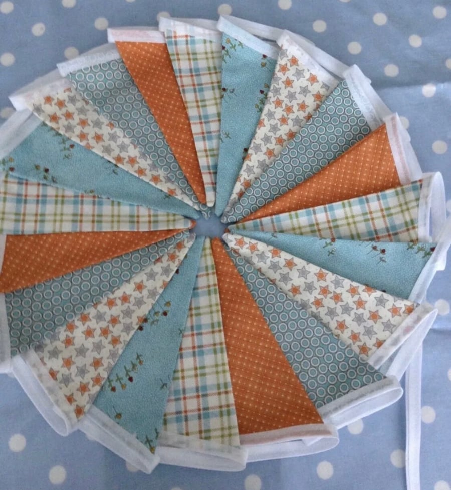 10 ft summer bunting in  Cotton fabrics 